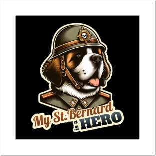 St. Bernard soldier Posters and Art